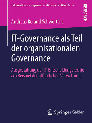 cover image of IT-Governance als Teil der organisationalen Governance